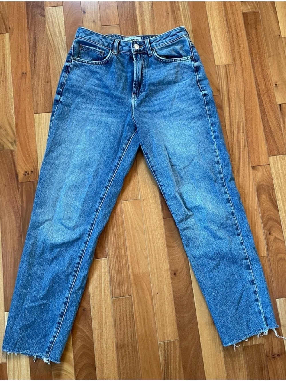 ASOS High Rise Straight Leg Jeans Hannah New Look